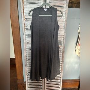 Lularoe sleeveless long cardigan